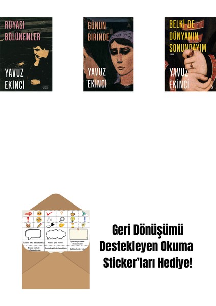 Rüyası Bölünenler + Günün Birinde + Belki De Dünyanın Sonundayım + Okuma Sticker'ları