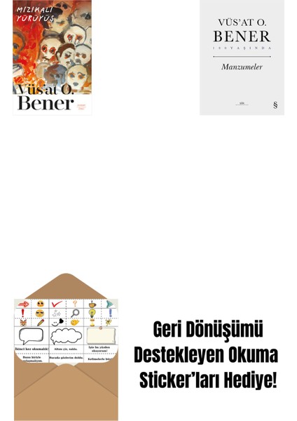 Mızıkalı Yürüyüş + Manzumeler (Ciltli) + Okuma Sticker'ları