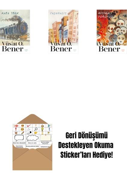 Kara Tren + Yaşamasız + Mızıkalı Yürüyüş + Okuma Sticker'ları