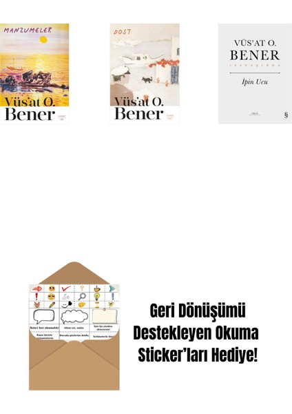Manzumeler + Dost + Ipin Ucu (Ciltli) + Okuma Sticker'ları