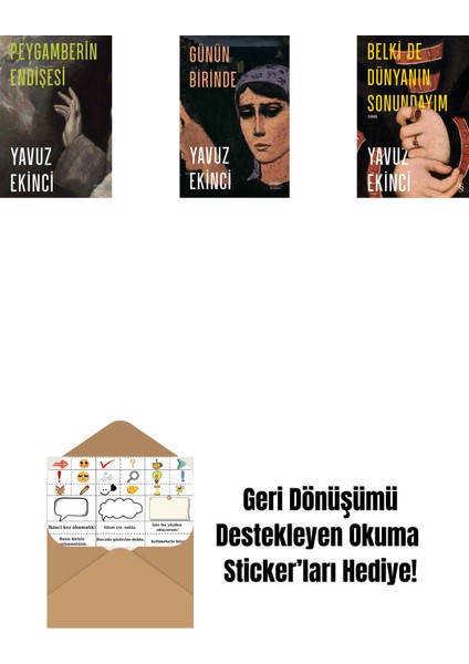 Peygamberin Endişesi + Günün Birinde + Belki De Dünyanın Sonundayım + Okuma Sticker'ları