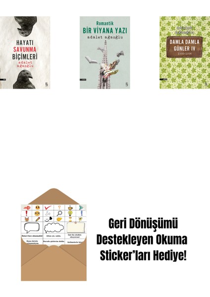 Hayatı Savunma Biçimleri + Romantik Bir Viyana Yazı + Damla Damla Günler 4 + Okuma Sticker'ları