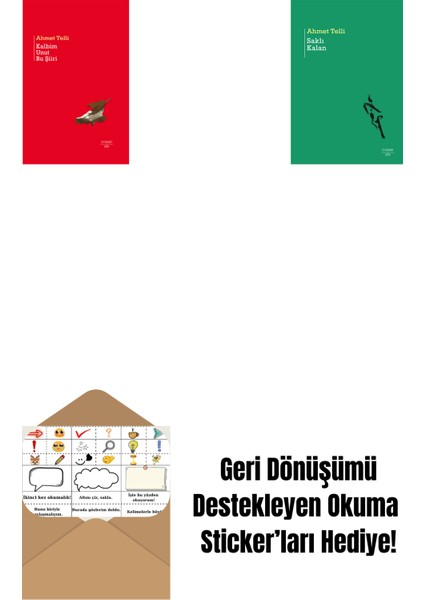 Kalbim Unut Bu Şiiri (Ciltli) + Saklı Kalan + Okuma Sticker'ları