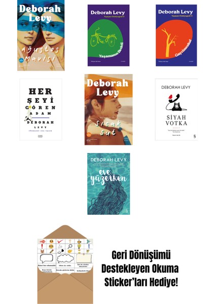 Deborah Levy 7 Kitap Set + Okuma Sticker'ları