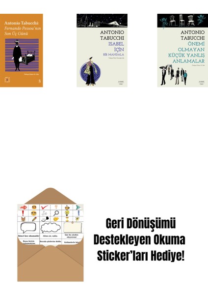 Everest Açıkhava 34 - Fernando Pessoa’nın Son Üç Günü + Isabel Için Bir Mandala + Önemi Olmayan Küçük Yanlış Anlamalar + Okuma Sticker'ları