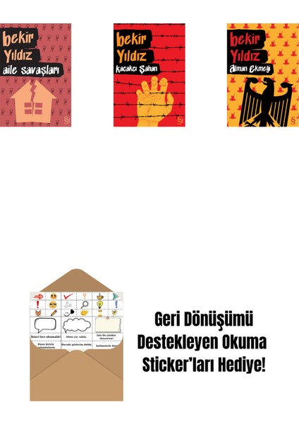 Aile Savaşları + Kaçakçı Şahan + Alman Ekmeği + Okuma Sticker'ları