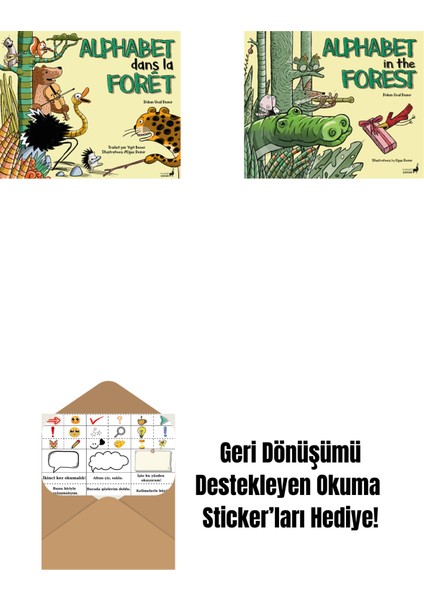 Alphabet Dans La Forêt + Alphabet In The Forest + Okuma Sticker'ları