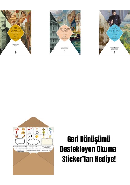 Ferdi ve Şürekası + Bir Yazın Tarihi + Mâî ve Siyah - Özgün Tam Metin + Okuma Sticker'ları