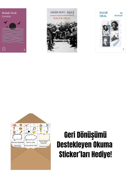 Everest Açıkhava 31 - Lavinia + Arıburnu 1915 + Şiir Hikâyeleri + Okuma Sticker'ları
