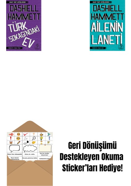 Türk Sokağındaki Ev (Cep Boy) + Ailenin Laneti (Cep Boy) + Okuma Sticker'ları
