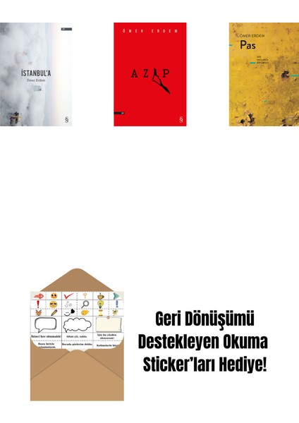 Istanbul'a + Azap + Pas + Okuma Sticker'ları