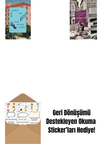 Yaşam Kullanma Kılavuzu + Olağan-Içi + Okuma Sticker'ları