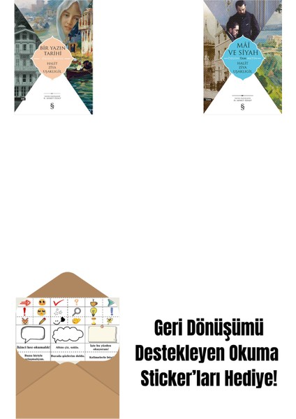 Bir Yazın Tarihi + Mâî ve Siyah - Özgün Tam Metin + Okuma Sticker'ları