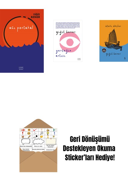 Acı Portakal + Gerçeğin Artısı + Öteki Düşler + Okuma Sticker'ları