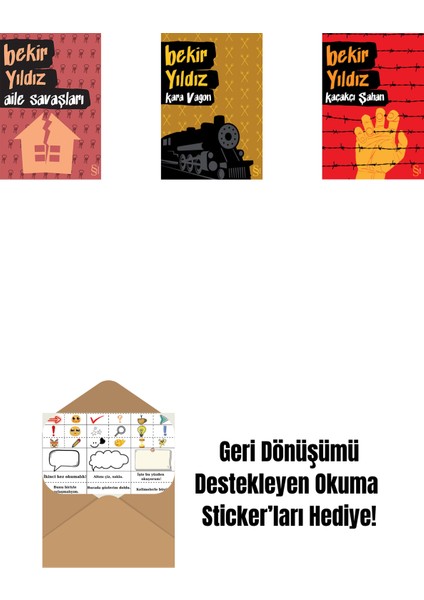 Aile Savaşları + Kara Vagon + Kaçakçı Şahan + Okuma Sticker'ları