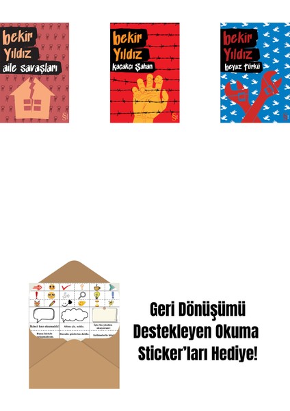 Aile Savaşları + Kaçakçı Şahan + Beyaz Türkü + Okuma Sticker'ları
