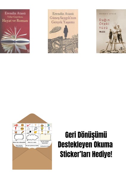 Yıllar Geçerken: Hayat ve Roman + Güneş Saygılı'nın Gerçek Yaşamı + Dağın Öteki Yüzü + Okuma Sticker'ları