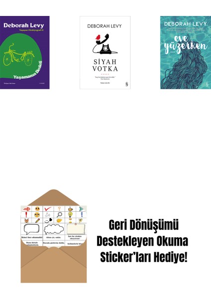 Yaşamanın Bedeli + Siyah Votka + Eve Yüzerken + Okuma Sticker'ları