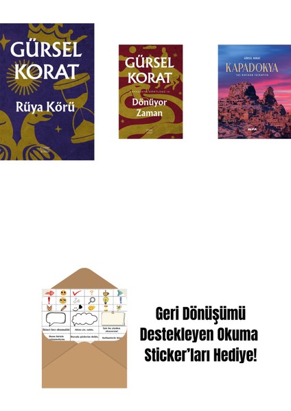 Rüya Körü + Dönüyor Zaman + Kapadokya (Ciltli) + Okuma Sticker'ları