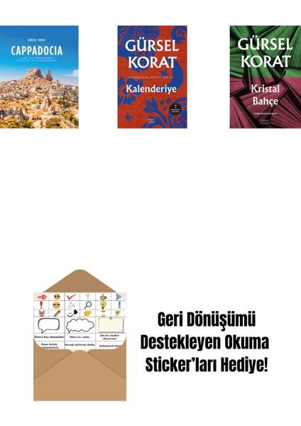 Cappadocia (Ciltli) + Kalenderiye + Kristal Bahçe + Okuma Sticker'ları