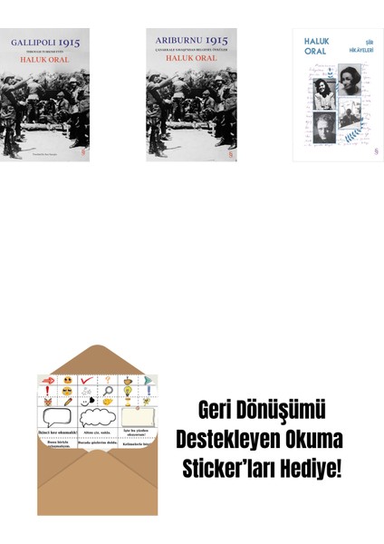 Gallipoli 1915 (Ciltli) + Arıburnu 1915 (Ciltli) + Şiir Hikâyeleri + Okuma Sticker'ları