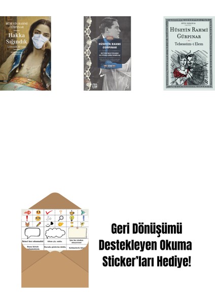 Hakka Sığındık + Kuyrukluyıldız Altında Bir Izdivaç (Cep Boy) + Tebessüm-I Elem + Okuma Sticker'ları