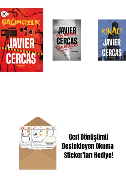 Bağımsızlık + Salamina Askerleri (Ciltli) + Kiracı + Okuma Sticker'ları
