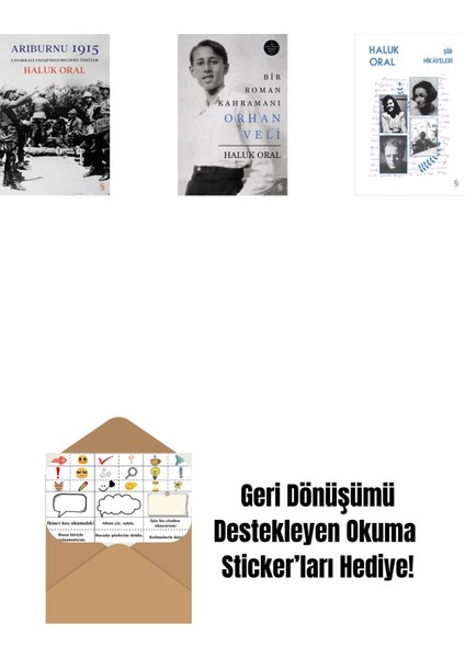 Arıburnu 1915 (Ciltli) + Bir Roman Kahramanı Orhan Veli (Ciltli) + Şiir Hikâyeleri + Okuma Sticker'ları