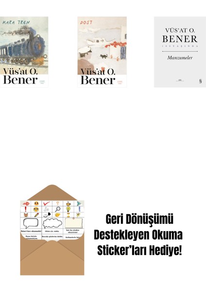 Kara Tren + Dost + Manzumeler (Ciltli) + Okuma Sticker'ları