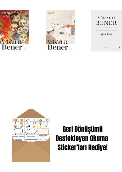 Mızıkalı Yürüyüş + Dost + Ipin Ucu (Ciltli) + Okuma Sticker'ları