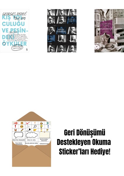 Kış Yolculuğu ve Peşindeki Öyküler + Mekân Feşmekân + Olağan-Içi + Okuma Sticker'ları