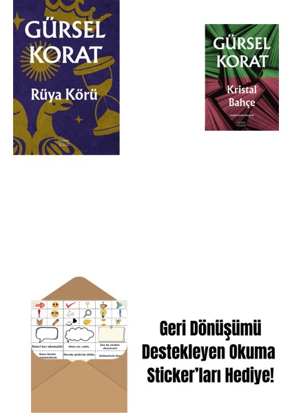 Rüya Körü + Kristal Bahçe + Okuma Sticker'ları