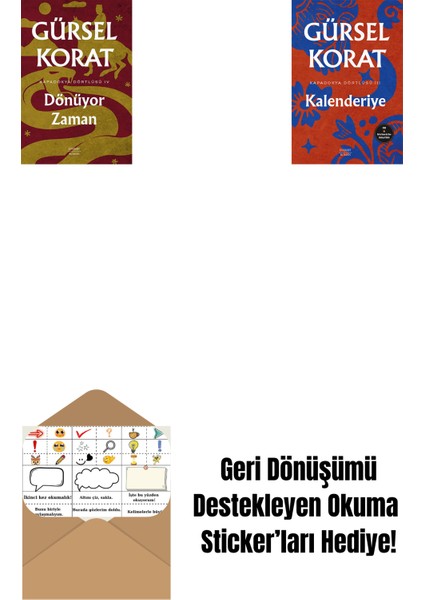 Dönüyor Zaman + Kalenderiye + Okuma Sticker'ları