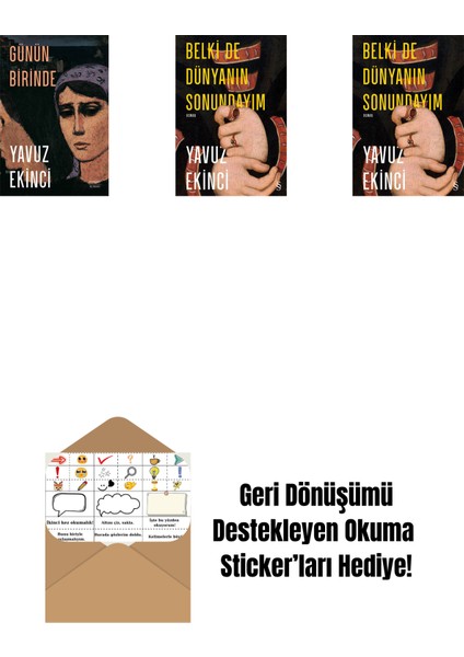 Günün Birinde + Belki De Dünyanın Sonundayım (Ciltli) + Belki De Dünyanın Sonundayım + Okuma Sticker'ları