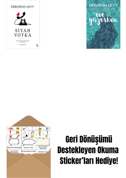 Sıcak Süt + Eve Yüzerken + Okuma Sticker'ları
