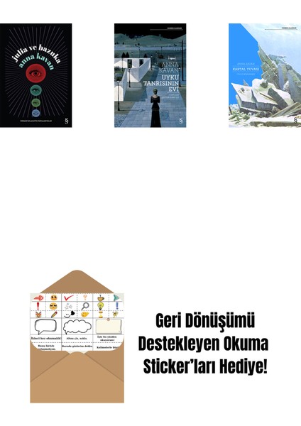 Julia ve Bazuka + Uyku Tanrısının Evi + Kartal Yuvası + Okuma Sticker'ları