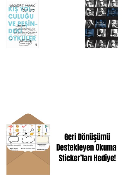 Kış Yolculuğu ve Peşindeki Öyküler + Mekân Feşmekân + Okuma Sticker'ları