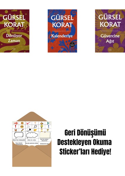 Dönüyor Zaman + Kalenderiye + Güvercine Ağıt + Okuma Sticker'ları