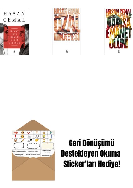 Hayat Işte Böyle Geçip Gidiyor + Özal Hikâyesi + Barışa Emanet Olun + Okuma Sticker'ları