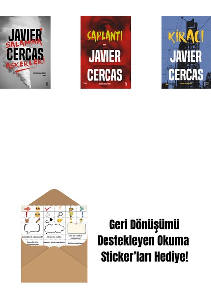 Salamina Askerleri (Ciltli) + Saplantı + Kiracı + Okuma Sticker'ları
