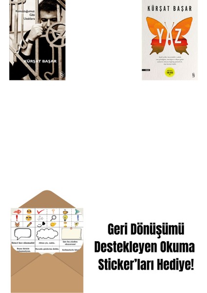 Konuştuğumuz Gibi Uzaklara + Yaz + Okuma Sticker'ları