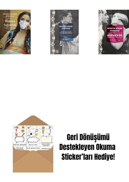 Hakka Sığındık + Kuyrukluyıldız Altında Bir Izdivaç (Cep Boy) + Şıpsevdi (Günümüz Türkçesiyle) + Okuma Sticker'ları
