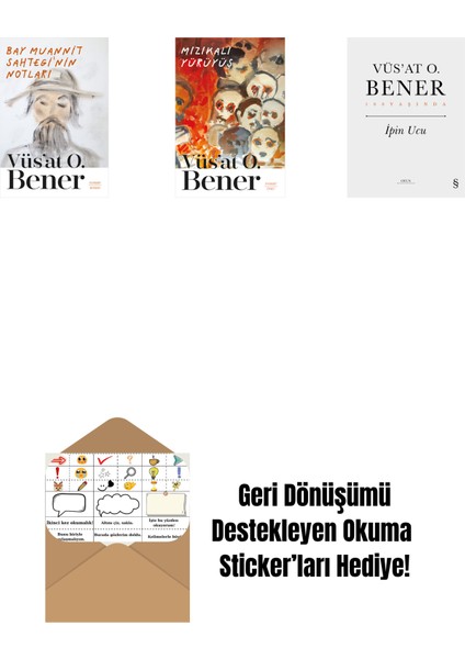 Bay Muannit Sahtegi'nin Notları + Mızıkalı Yürüyüş + Ipin Ucu (Ciltli) + Okuma Sticker'ları