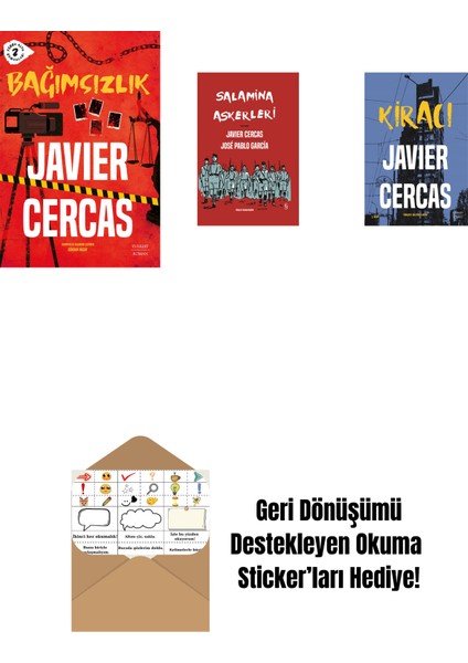 Bağımsızlık + Salamina Askerleri (Çizgi Roman - Ciltli) + Kiracı + Okuma Sticker'ları