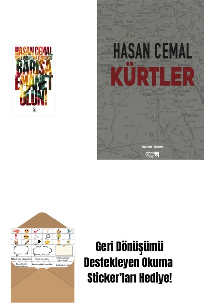 Barışa Emanet Olun + Kürtler + Okuma Sticker'ları