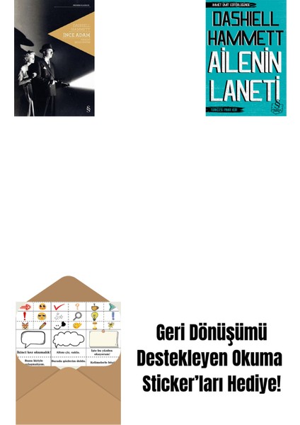 Ince Adam + Ailenin Laneti (Cep Boy) + Okuma Sticker'ları