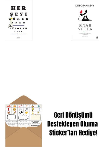 Her Şeyi Gören Adam + Sıcak Süt + Okuma Sticker'ları