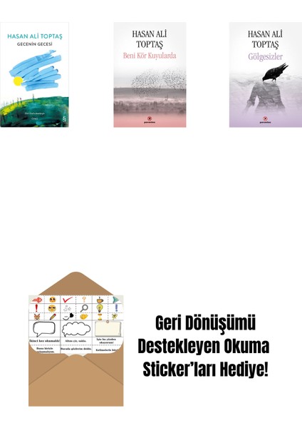 Gecenin Gecesi (Ciltli) + Beni Kör Kuyularda + Gölgesizler + Okuma Sticker'ları