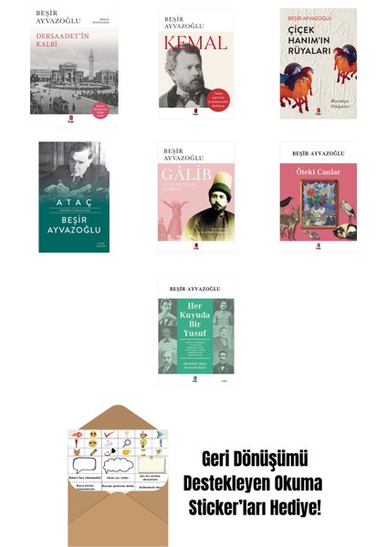 Beşir Ayvazoğlu 7 Kitap Set + Okuma Sticker'ları