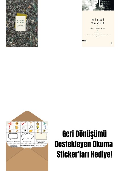 Talan Şiirleri (Ciltli) + Üç Anlatı + Okuma Sticker'ları